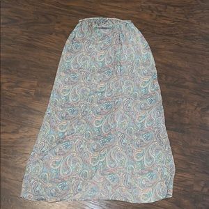 Maxi skirt swimsuit coverup